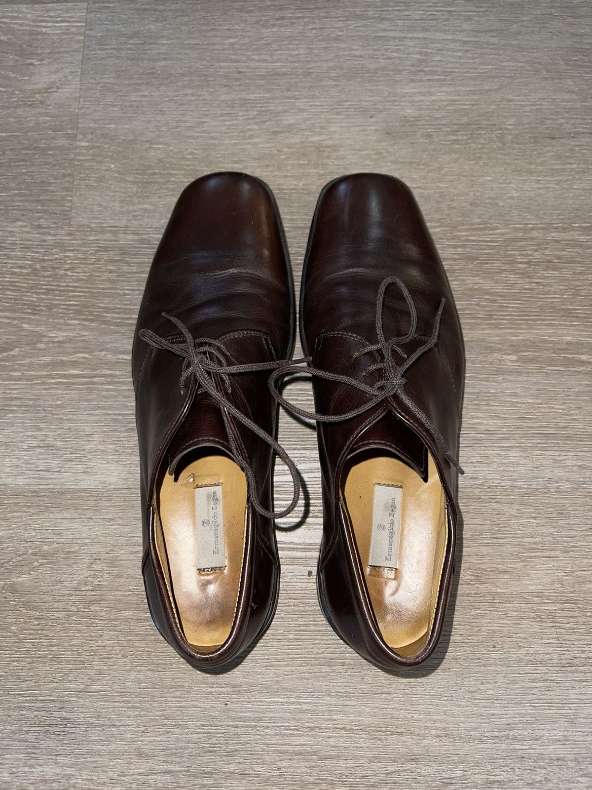 Ermenegildo Zegna Ermenegildo Zegna Vintage Brown Dress Shoes Size US 7.5 / EU 40-41 - 7 Thumbnail