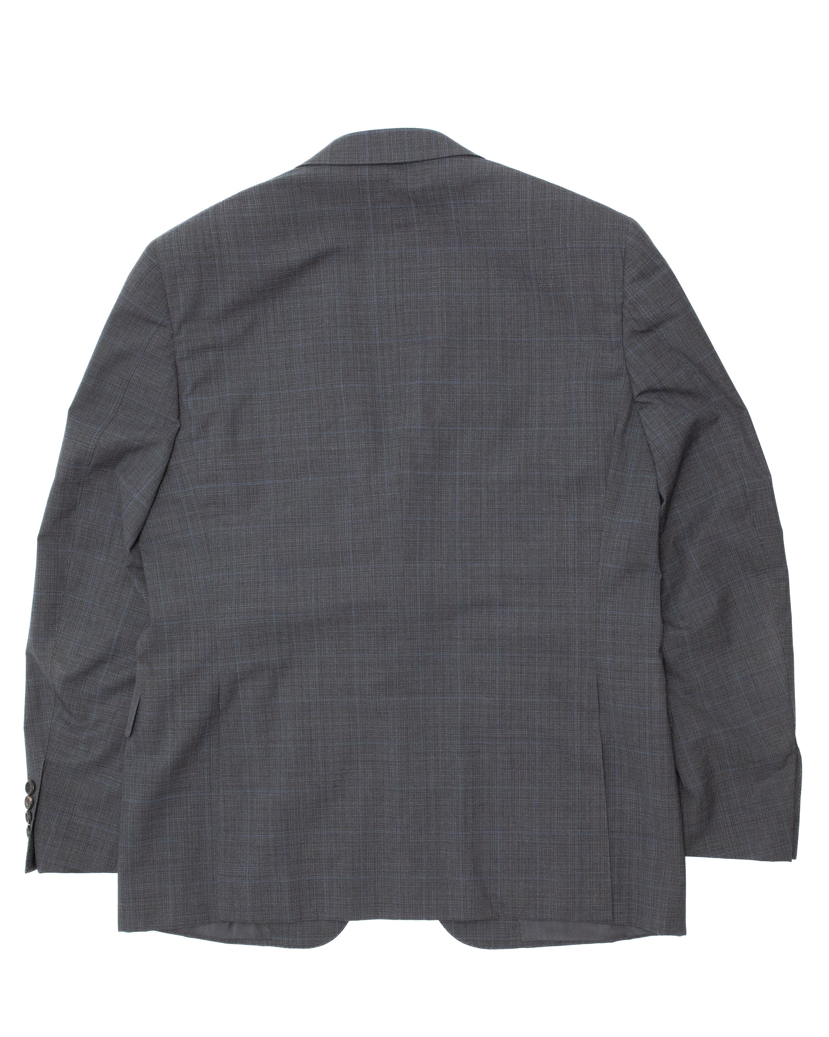 Canali CANALI Exclusive 2k$ Super 150s Travel Check Suit Jacket Size 42R - 2 Thumbnail