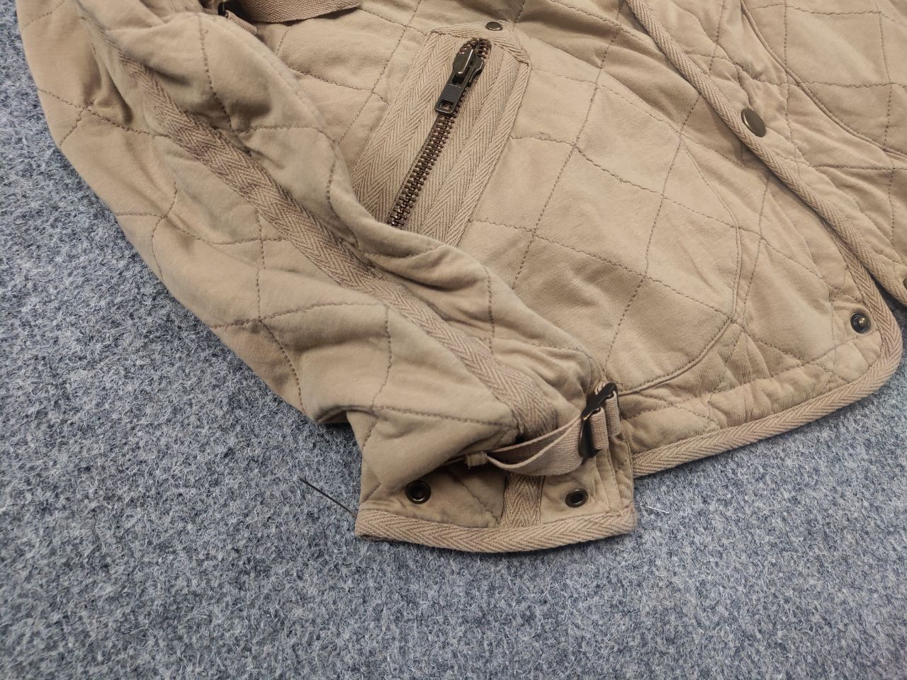 Ralph Lauren Rare Vintage 90's Ralph Lauren Quilted Beige Workwear Jacket Size US S / EU 44-46 / 1 - 5 Thumbnail