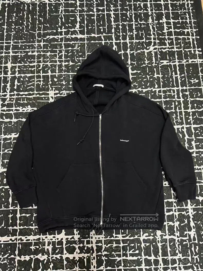 Balenciaga Balenciaga Small logo solid color zipper letter print hood Size US XS / EU 42 / 0 - 2 Thumbnail