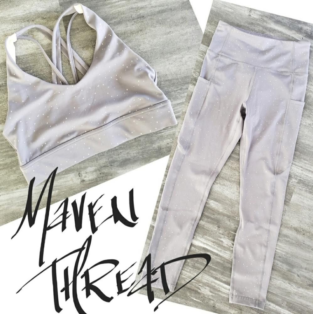 Designer Silver Glitter | Maven Thread | MT Sport Activewear Set Size 28" / US 6 / IT 42 - 1 Thumbnail