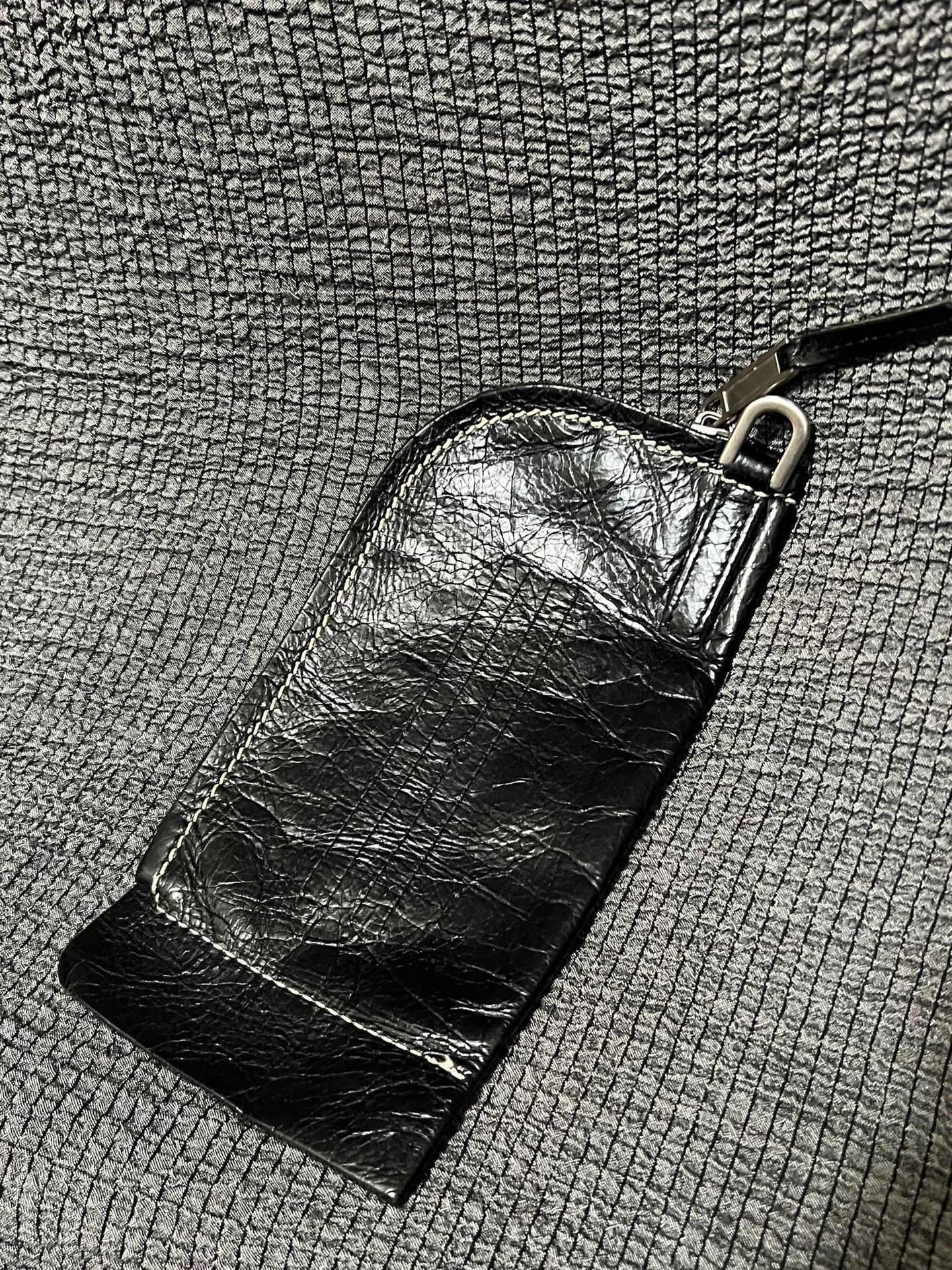Rick Owens Rick Owens Leather Black Card Holder Size ONE SIZE - 1 Thumbnail