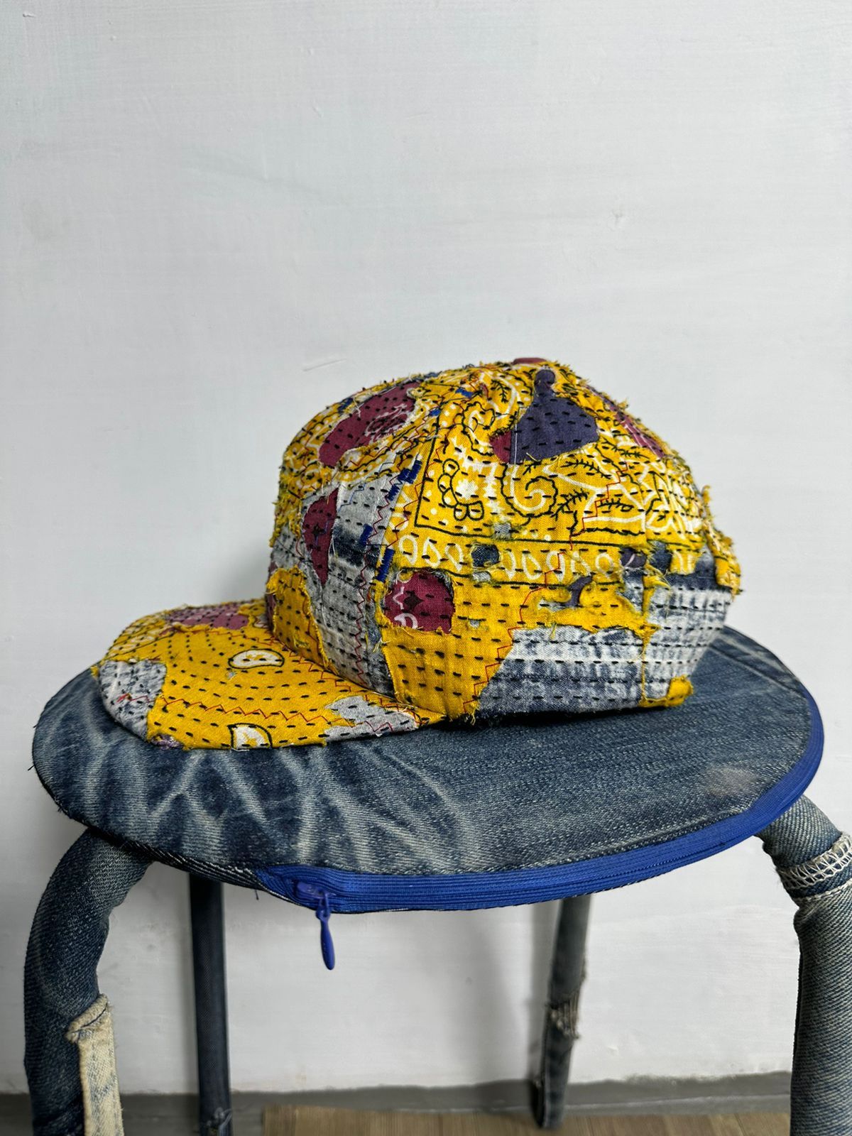 Other 🔥Custom Made Distressed Paisley Patchwork hats Size ONE SIZE - 2 Thumbnail