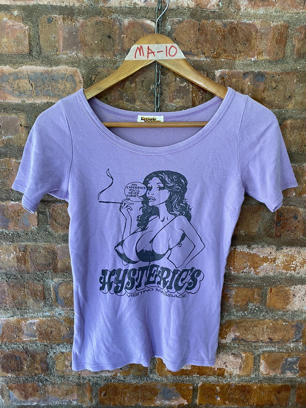 Hysteric Glamour OG 1980s HYSTERIC massage tee Size S / US 4 / IT 40 - 2 Thumbnail
