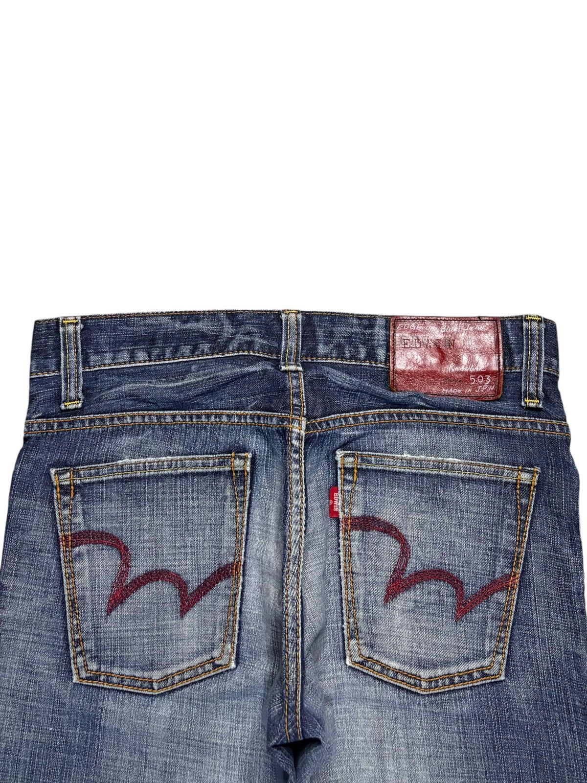 Edwin × Japanese Brand Vintage Japanese Edwin 503 Faded Wash Loose Jeans Size US 32 / EU 48 - 8 Thumbnail