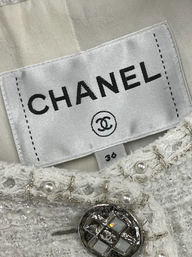 Chanel Chanel White braided coat Size XS / US 0-2 / IT 36-38 - 5 Thumbnail
