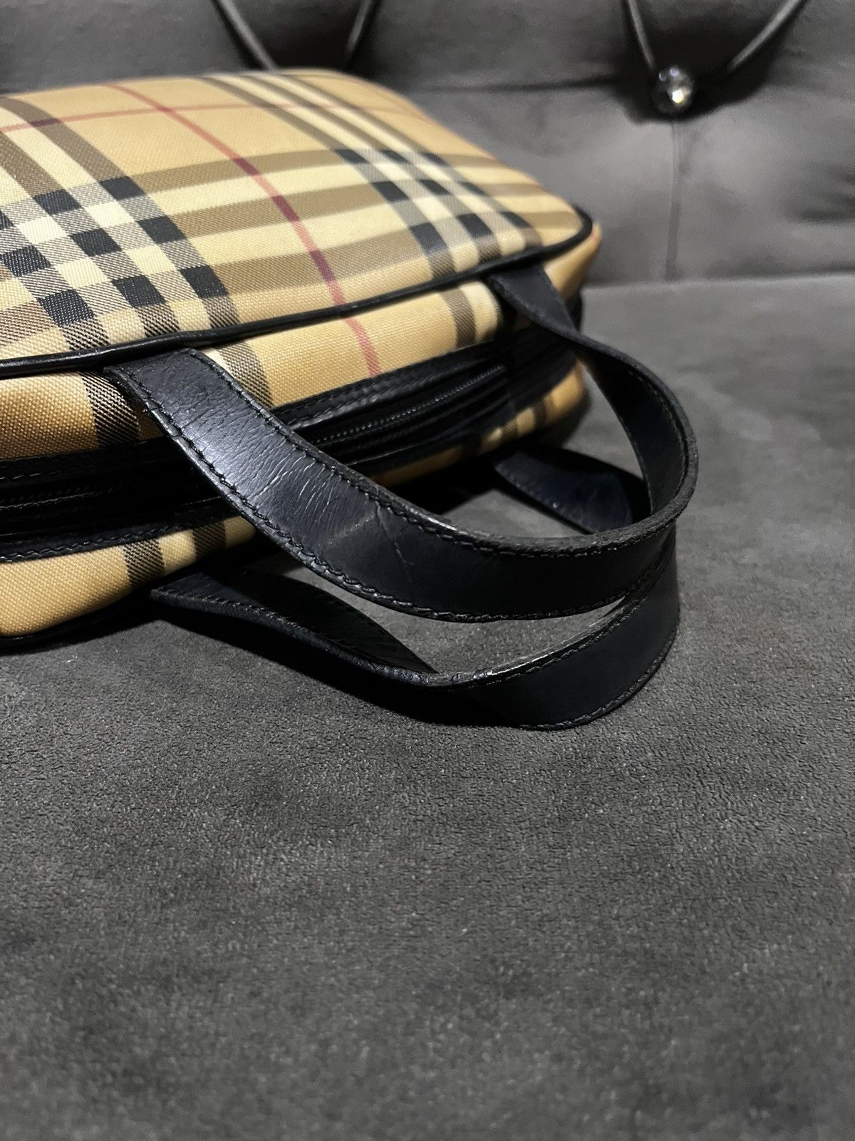 Burberry Authentic Burberry Nova Check Dome Handbag Size ONE SIZE - 17 Thumbnail