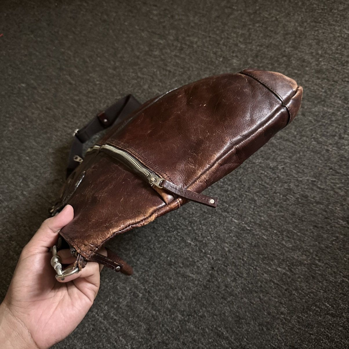 Japanese Brand ARTBERG JAPAN 2 WAY LEATHER BAG Size ONE SIZE - 8 Thumbnail