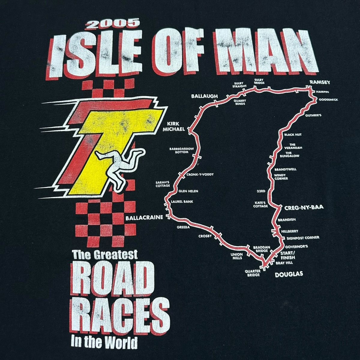 Vintage Isle of Man TT The Greatest Road Races In the World 2005 Tee Size US XL / EU 56 / 4 - 7 Thumbnail