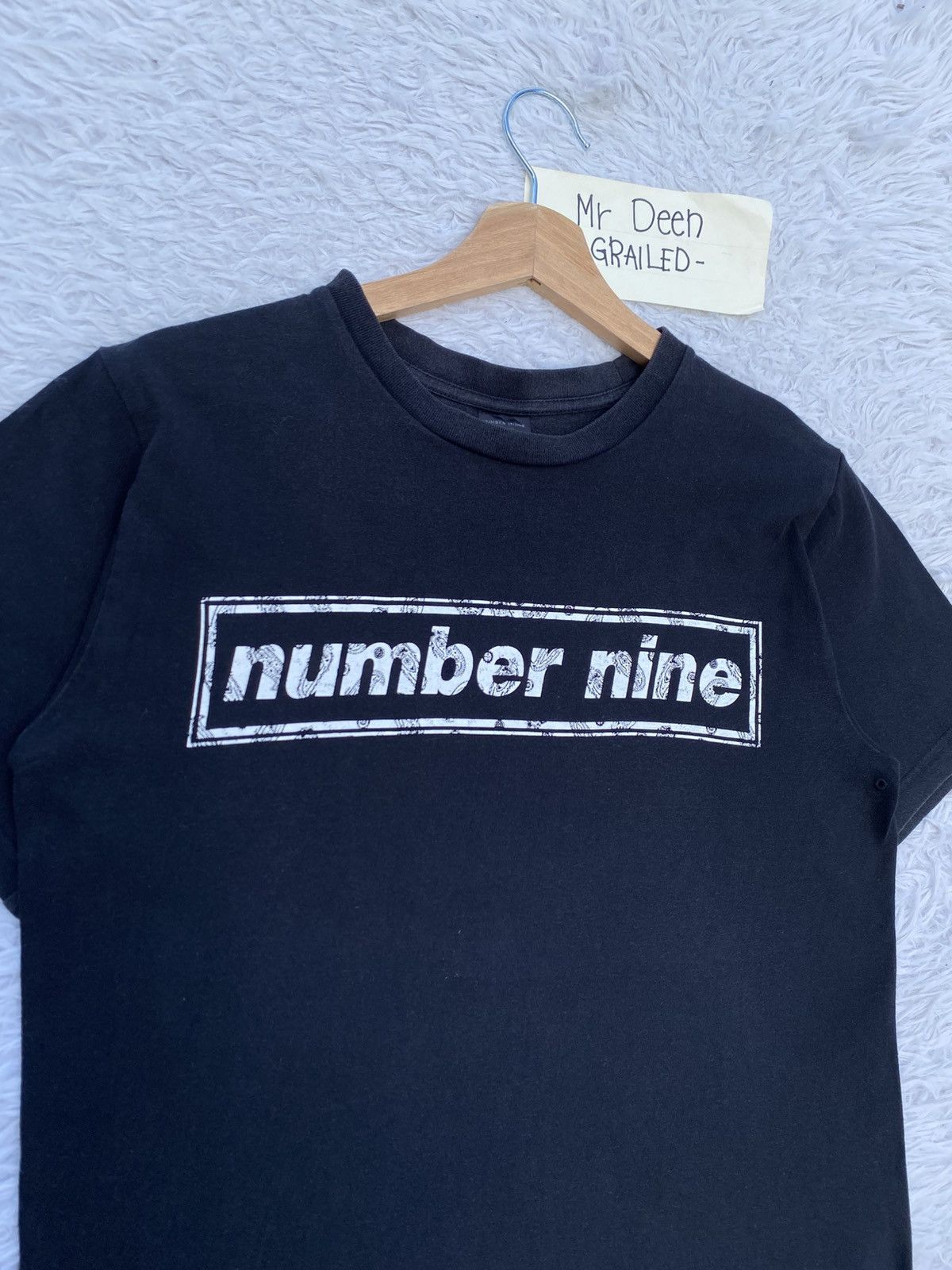 Number (N)ine Rare Number (N)ine Spellout Box Logo T-shirt Size US S / EU 44-46 / 1 - 17 Thumbnail
