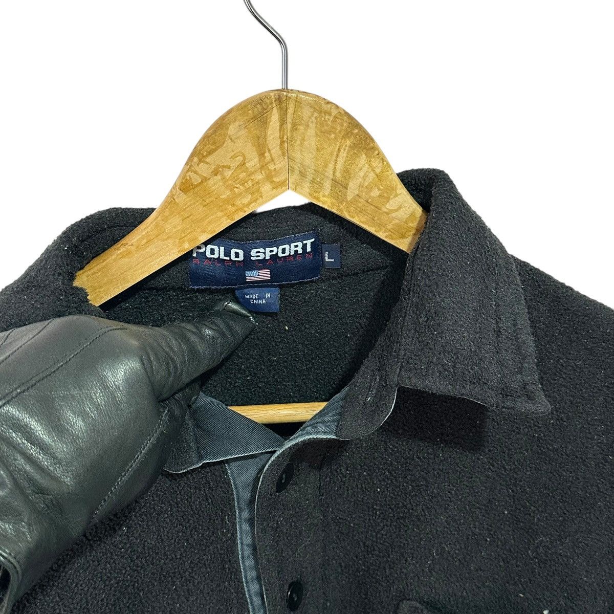 Polo Ralph Lauren Vintage Polo Sport Ralph Lauren Fleece Rugby USA Pullover Size US L / EU 52-54 / 3 - 3 Thumbnail