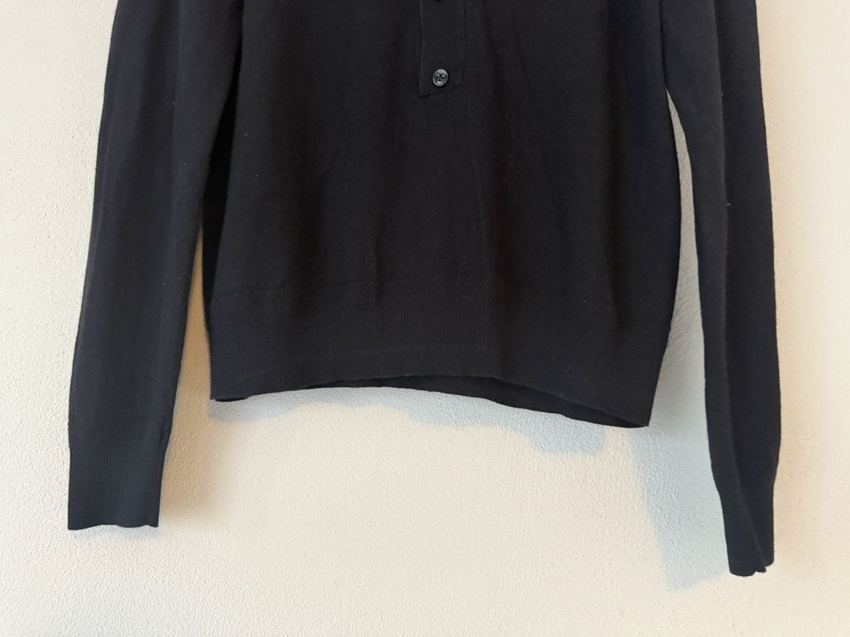 Tom Ford Tom Ford Black Long Sleeve Knit Polo Shirt Size US M / EU 48-50 / 2 - 4 Thumbnail