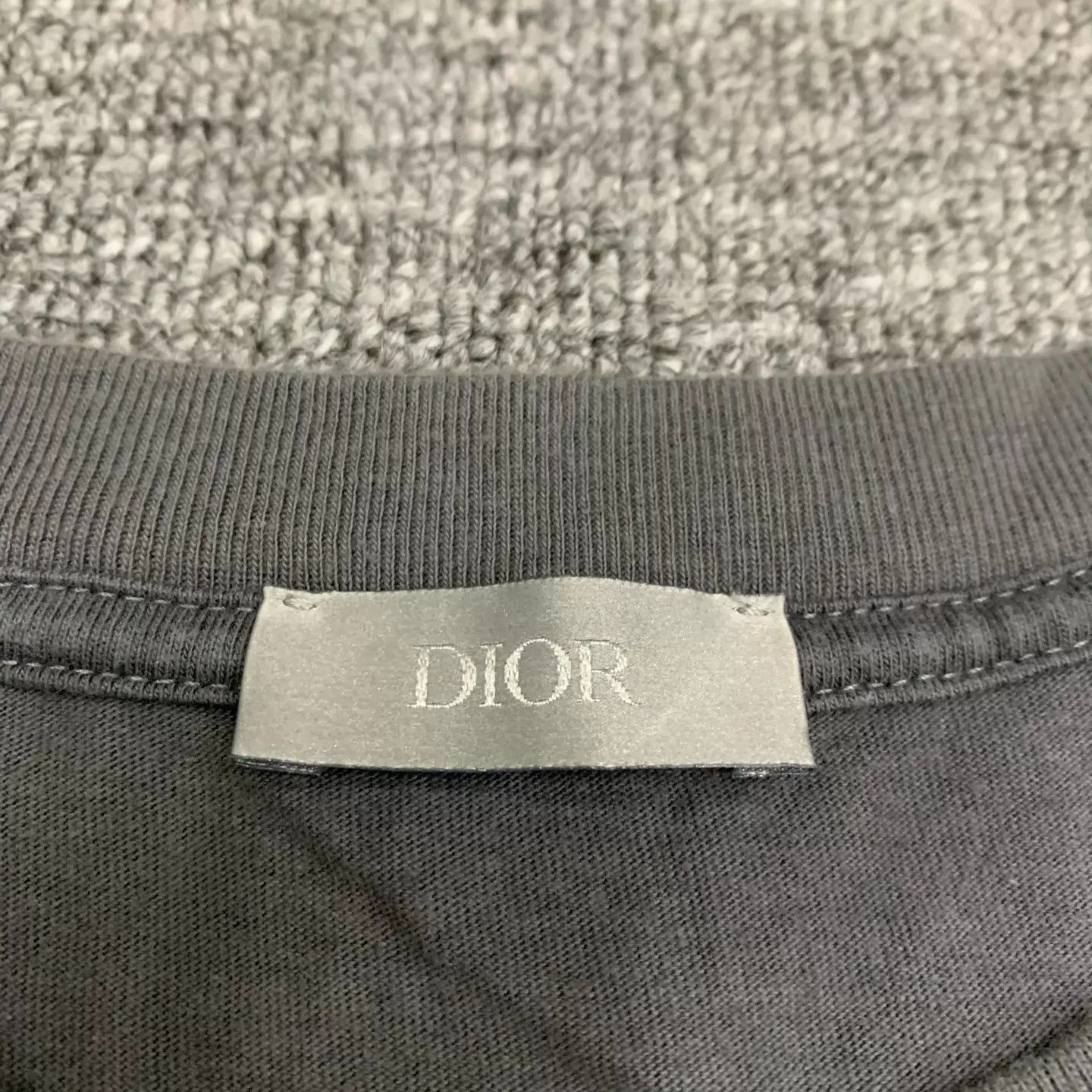 Dior Dior Gray Space Doodle Tee L 98N Washed Distressed Size US L / EU 52-54 / 3 - 4 Thumbnail