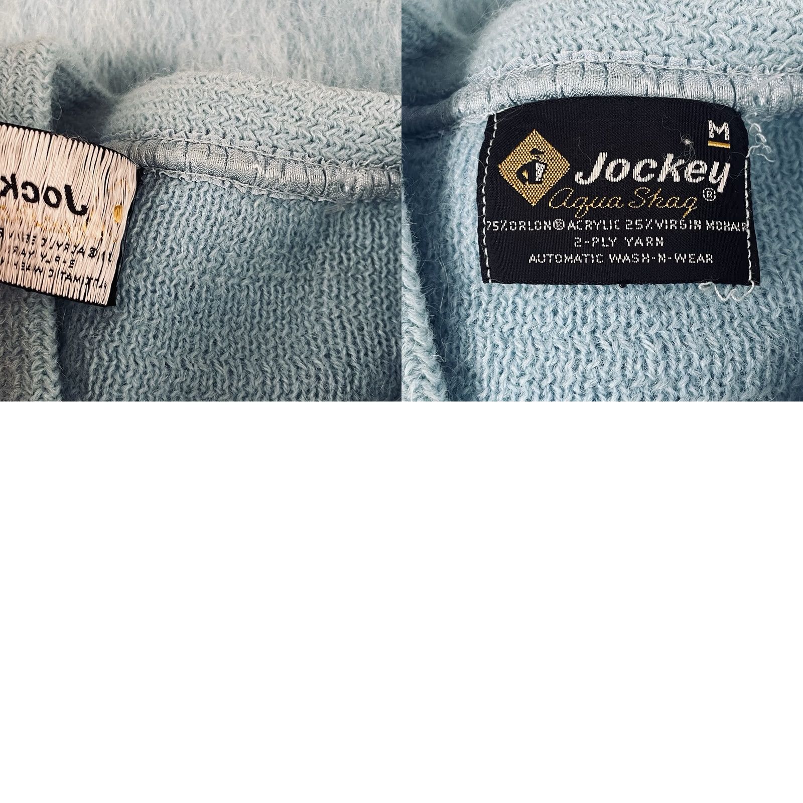 Jockey Vintage Jockey Aqua Skag Mohair Sweater Mens Medium Blue Denim Size US M / EU 48-50 / 2 - 9 Thumbnail