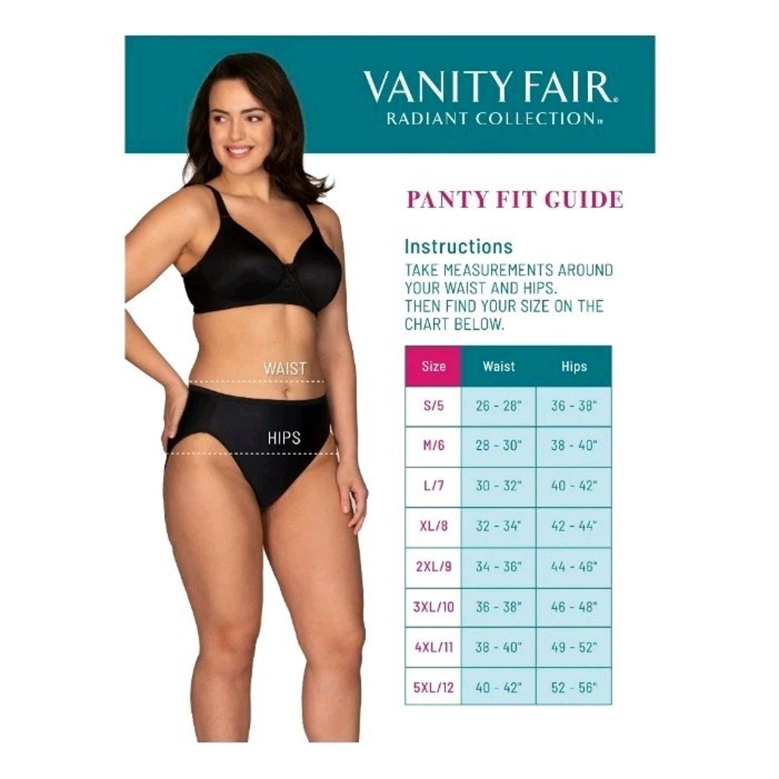 Other VANITY FAIR Women 3-Pair Hi Cut Panties Nylon Size 5XL/12 Size ONE SIZE - 4 Thumbnail