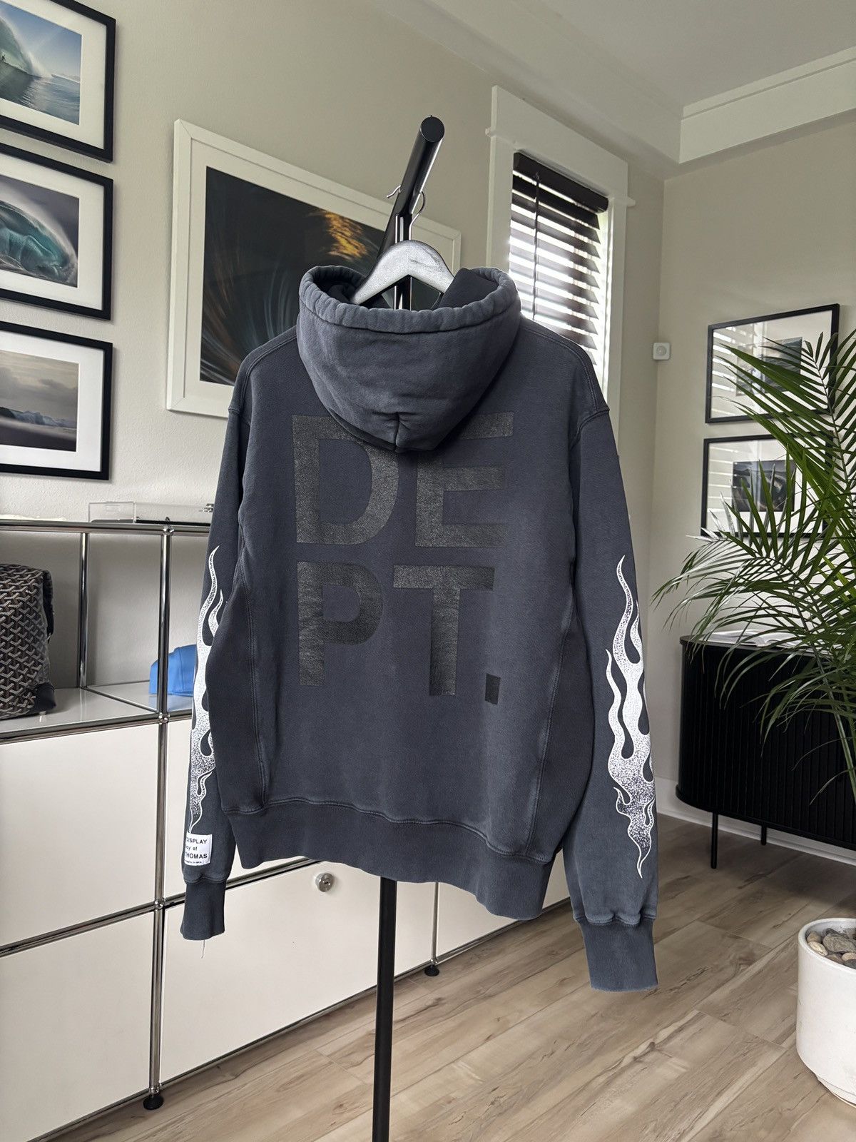 Gallery Dept. GALLER DEPT FADED FLAME LOGO HOODIE | Grailed