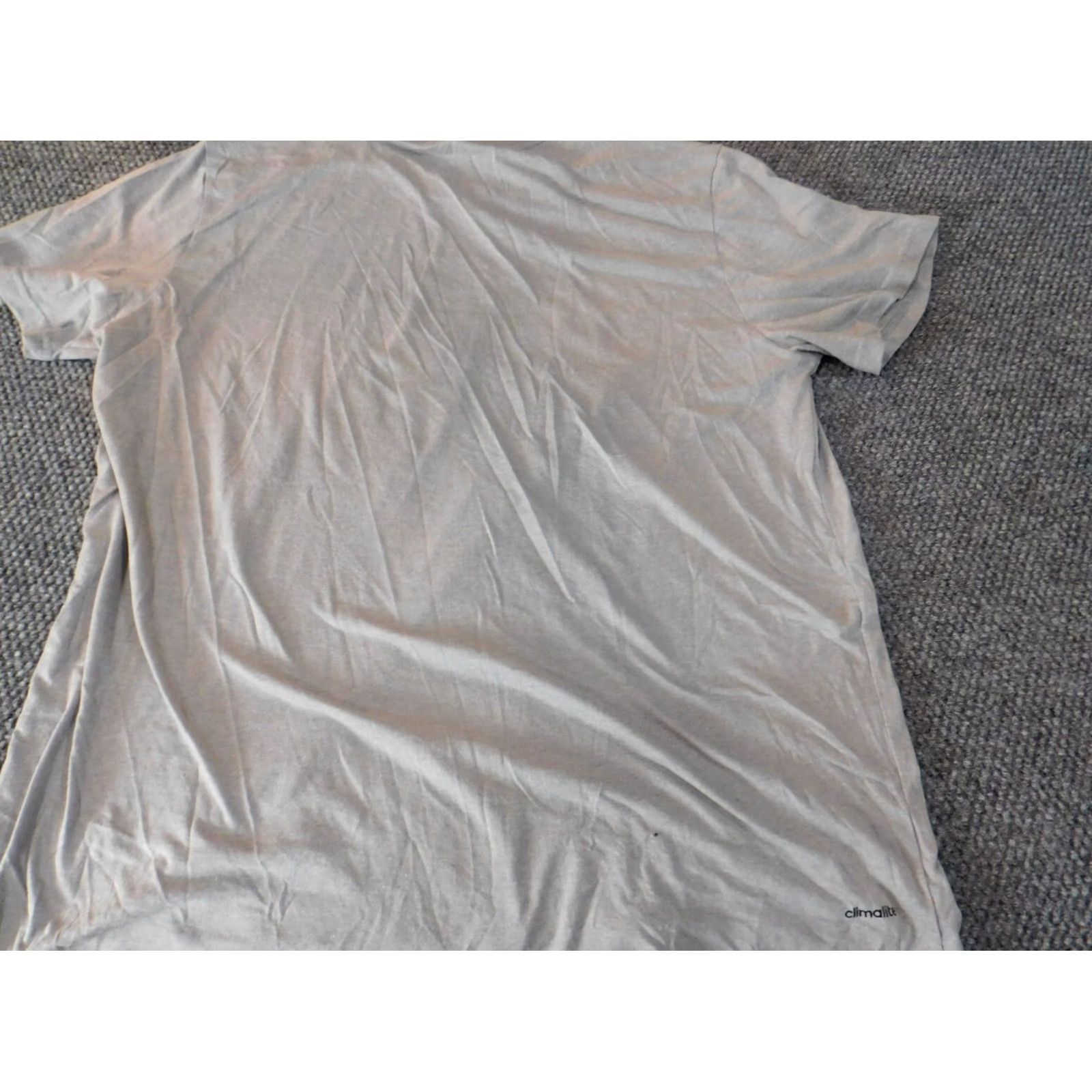 Adidas Adidas Shirt 2XL Mens Gray Classic Tee Logo Short Sleeve Crew Neck Stretch T-Shirt Size US XXL / EU 58 / 5 - 7 Thumbnail