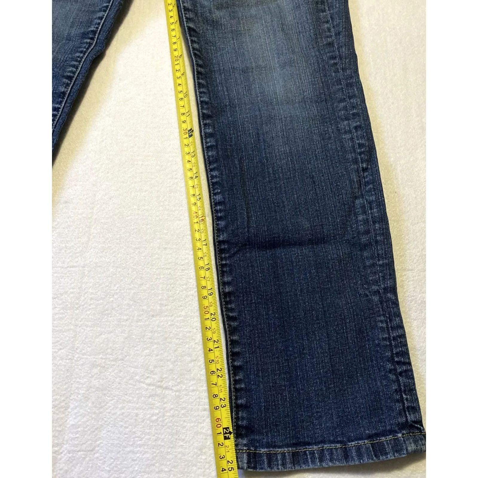 White House Black Market White House Black Market Jeans Women Size 8 Blue Cotton Polyester Elastane Regular Inseam 25" Waist 30" Vintage No Size 30" / US 8 / IT 44 - 6 Thumbnail
