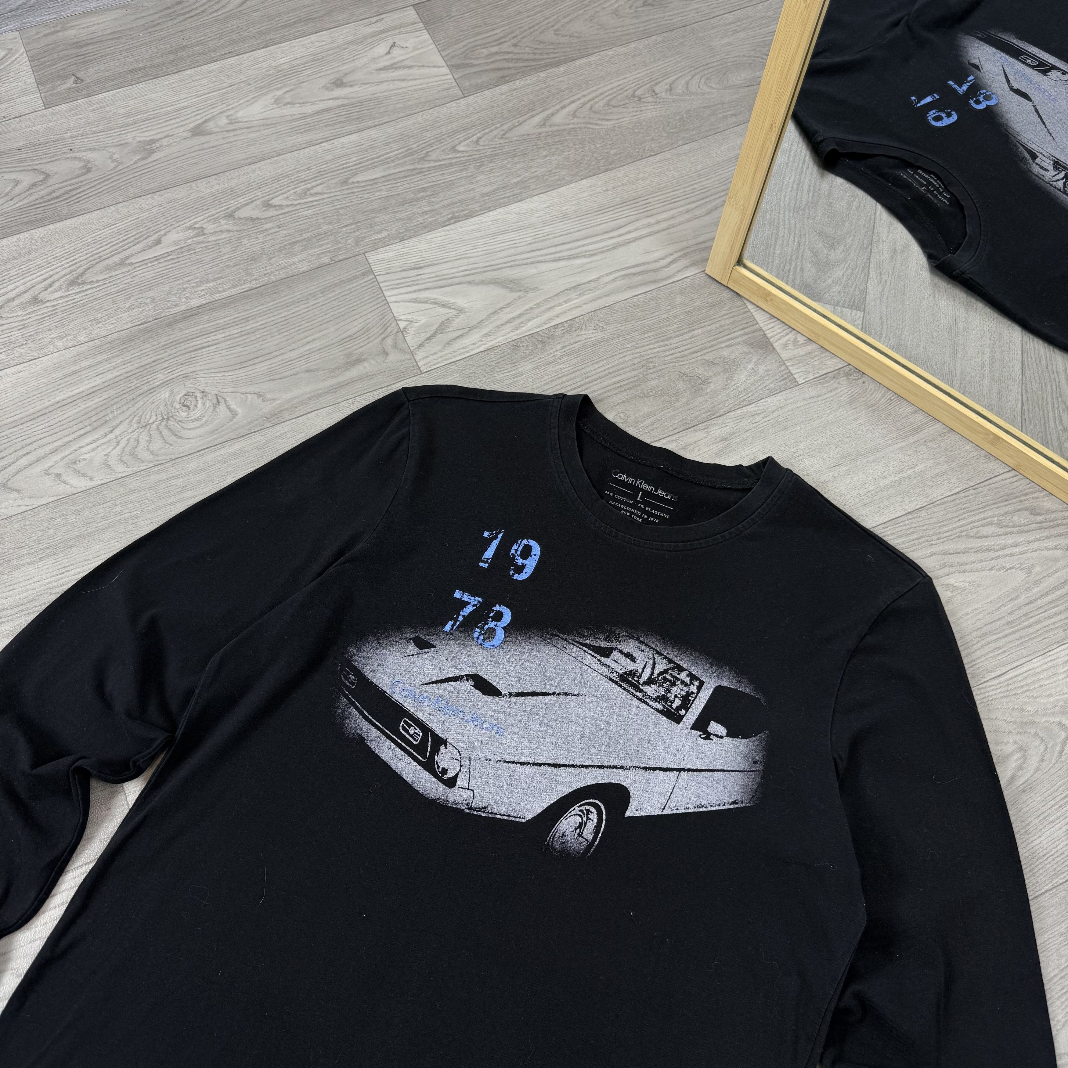 Calvin Klein Vintage Calvin Klein Jeans Y2K Graphic Long Sleeve Tee Shirt Size US L / EU 52-54 / 3 - 6 Thumbnail