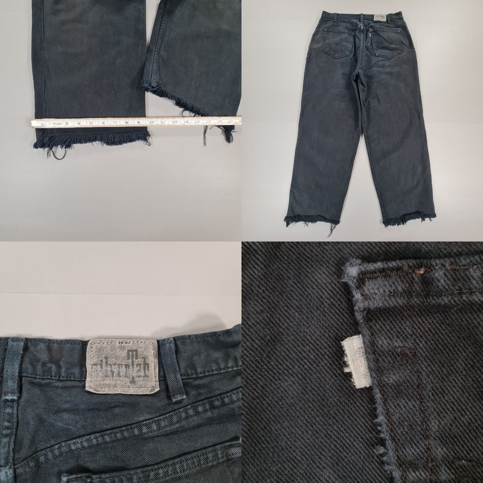 Levi's VINTAGE Levi's Silvertab Baggy Jeans Mens Black W36 L29 Wide Leg Loose Fit Denim Size US 36 / EU 52 - 8 Thumbnail