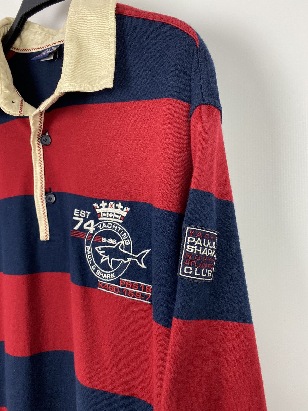 Paul & Shark Paul&Shark Yachting Striped Rugby Shirt Size US XXL / EU 58 / 5 - 3 Thumbnail