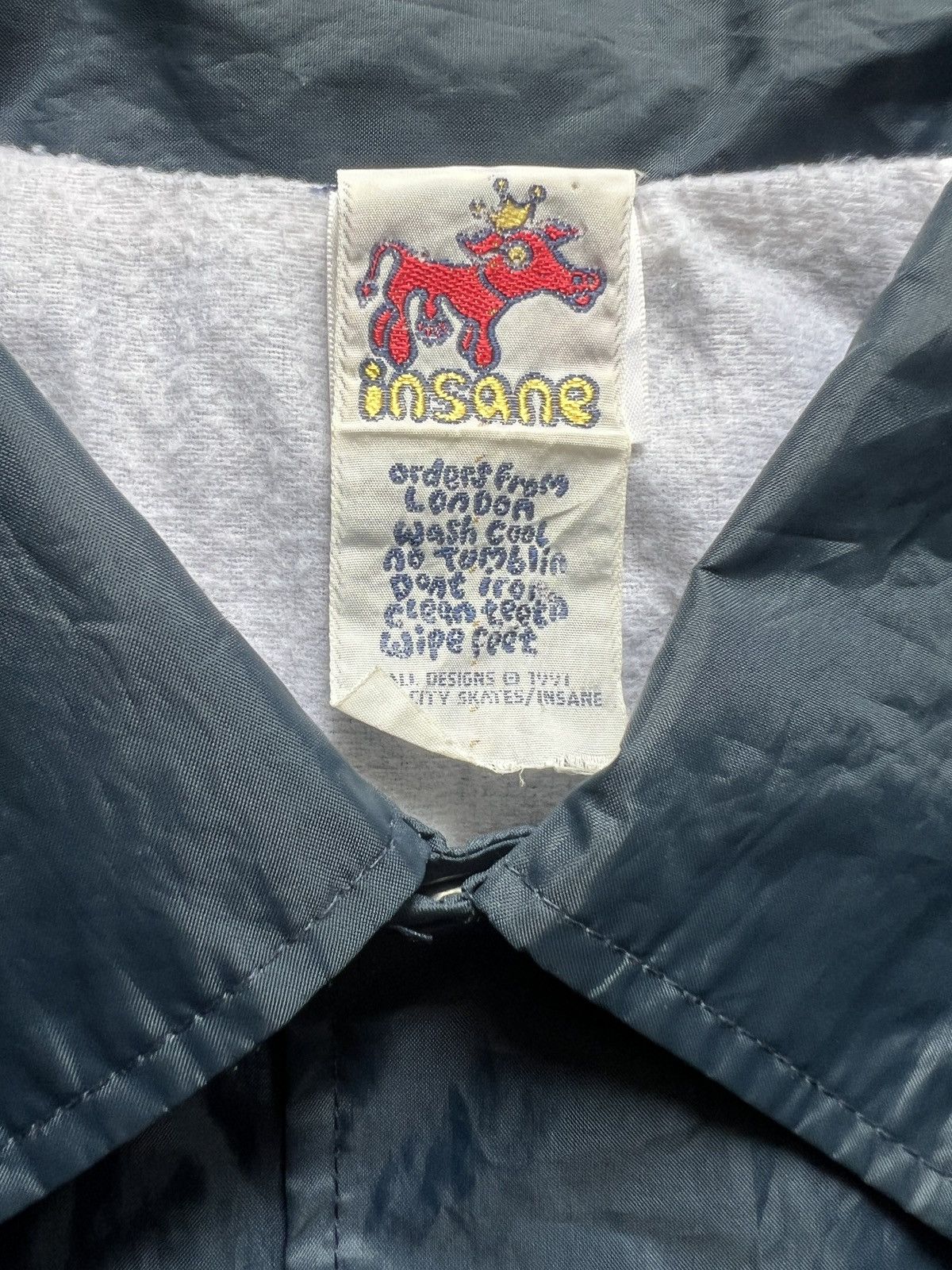 Vintage Vtg 90s Rare Insane Slam City Skate Coach Jacket Size US XL / EU 56 / 4 - 11 Thumbnail