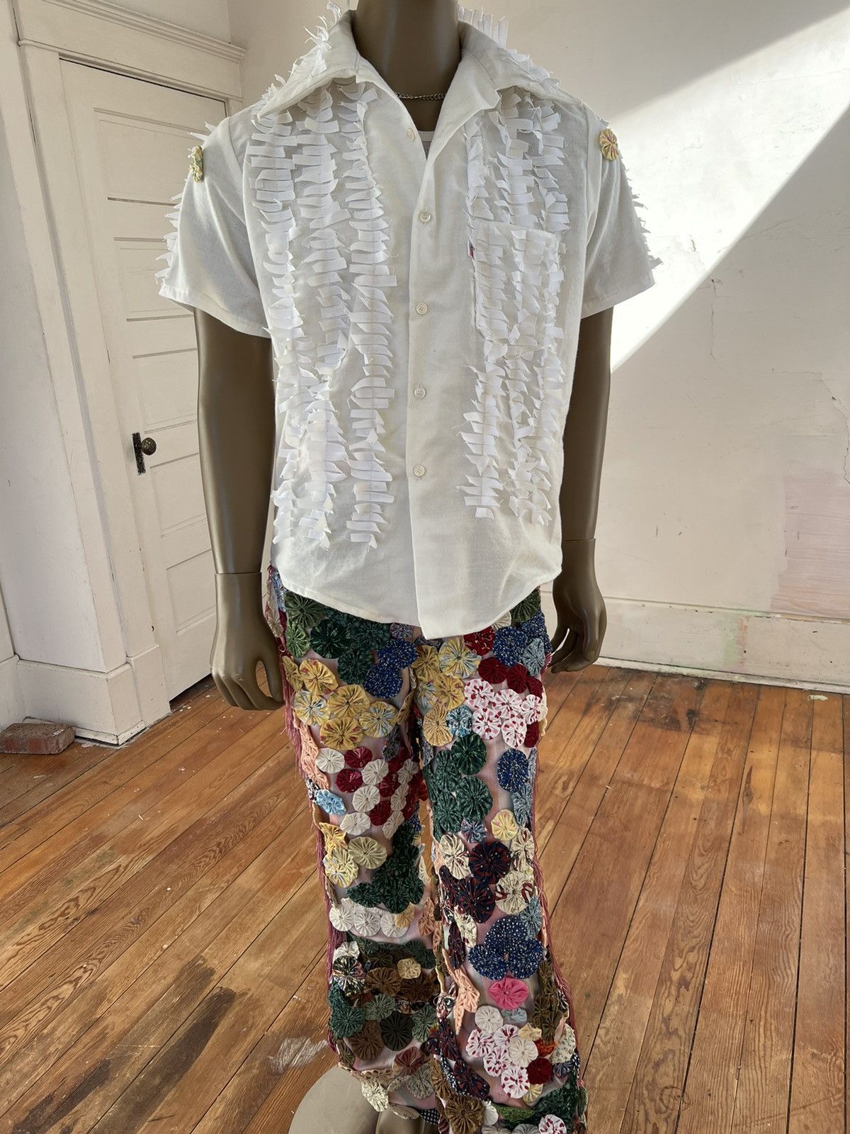 Other Matching set Donut Bell Pants Slouche Tab shirt L w 33” Size 42R - 5 Thumbnail