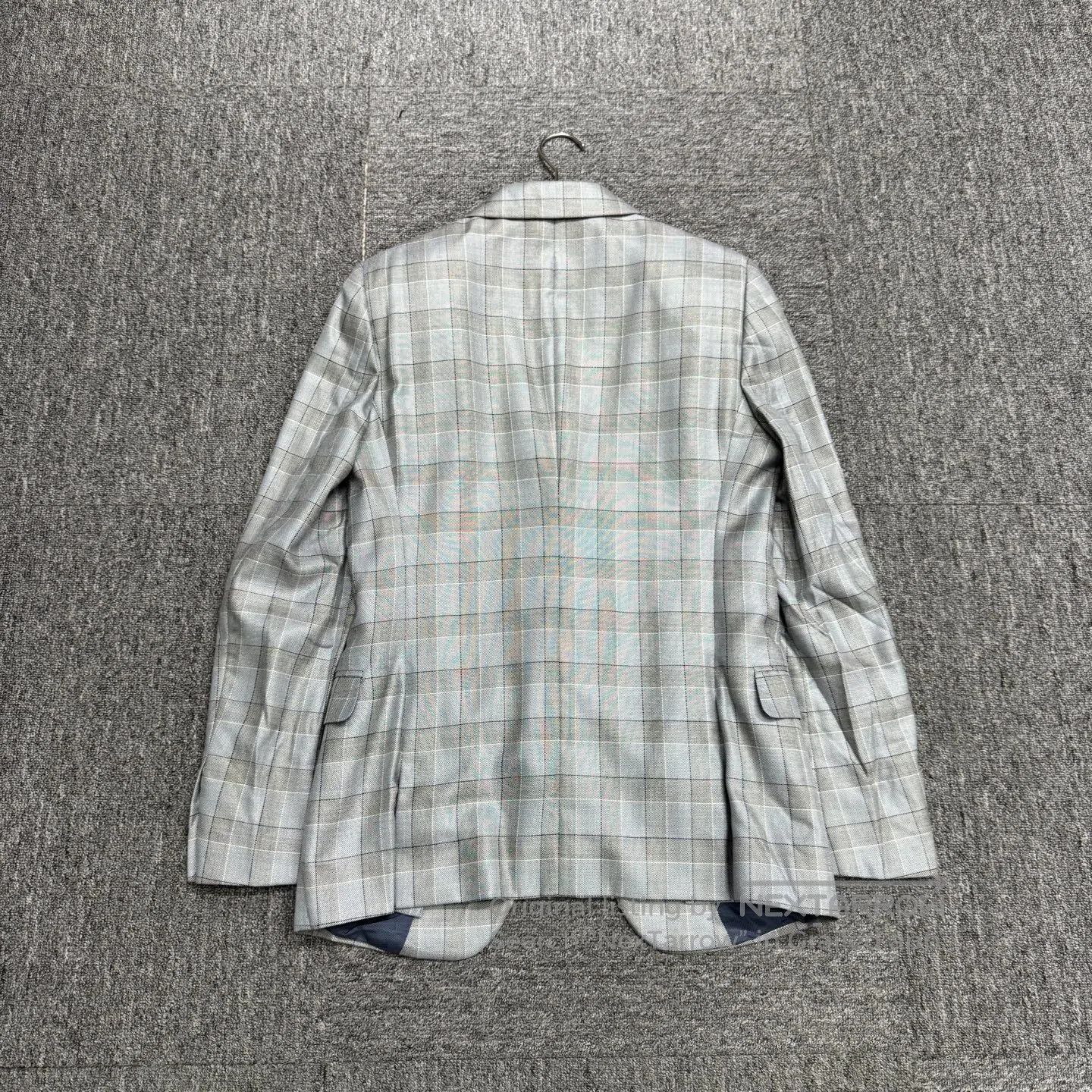 Alexander McQueen ALEXANDER MCQUEEN Checkered wool suit jacket| Size 40R - 2 Thumbnail