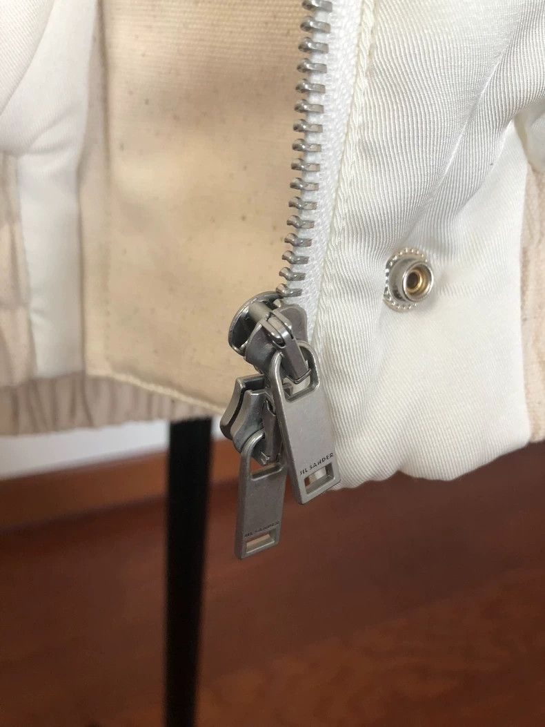 Jil Sander Jil Sander Silk-paneled baseball jacket Size M / US 6-8 / IT 42-44 - 3 Thumbnail