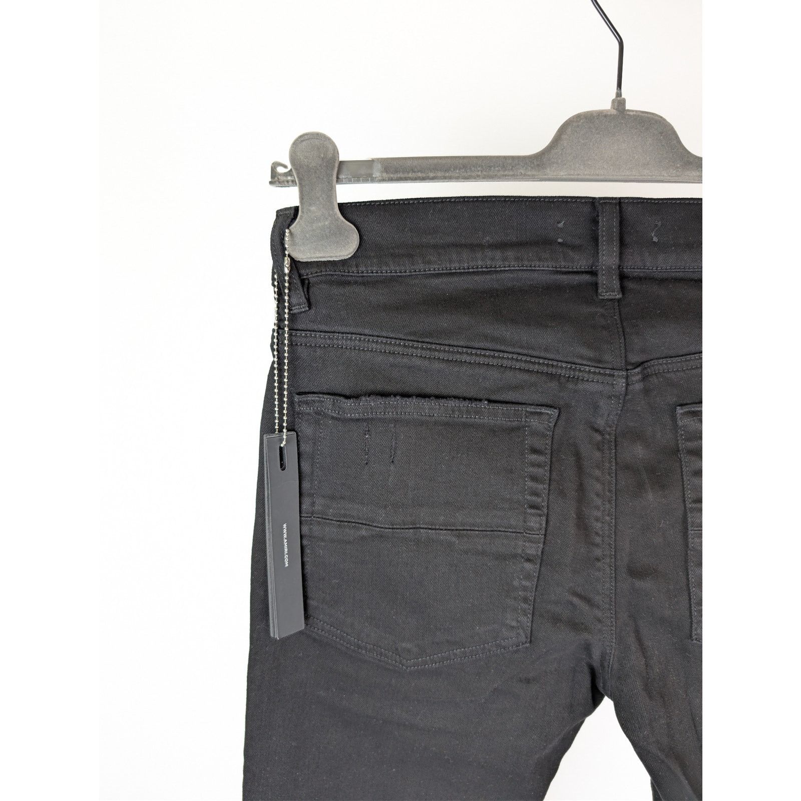 Amiri o1rshd1 Boucle MX1 Denim Jeans in Black Overdyed Size US 34 / EU 50 - 16 Thumbnail