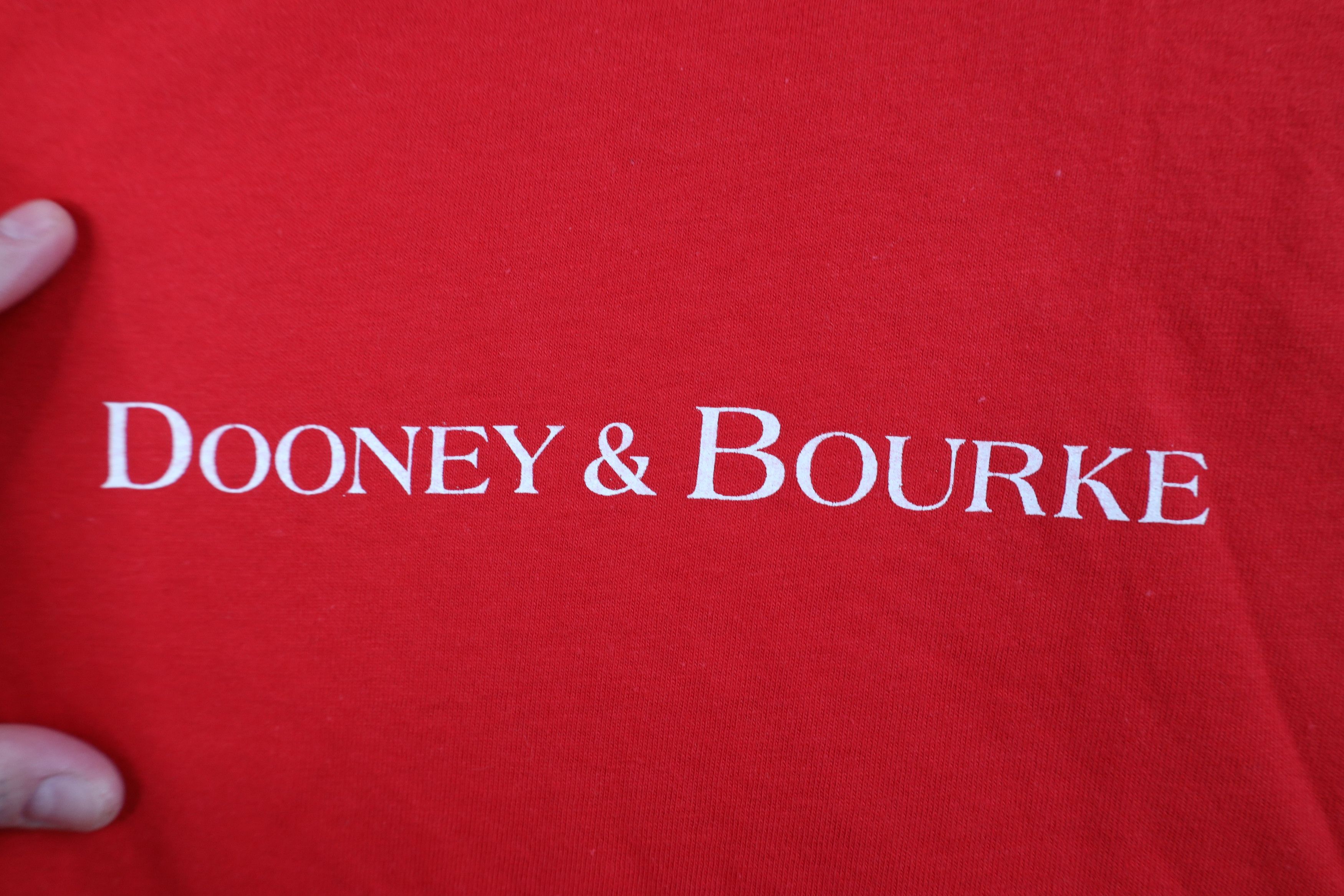 Dooney & Bourke Vintage 90s Dooney & Bourke Spell Short Sleeve T-Shirt Red Size XXL / US 16-18 / IT 52-54 - 7 Thumbnail