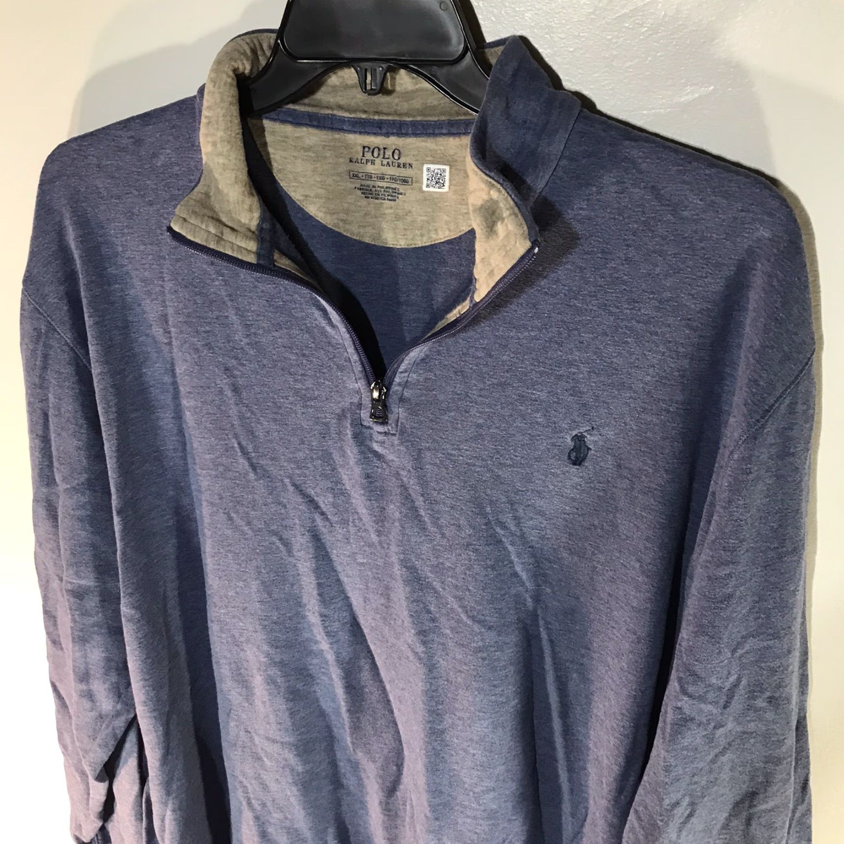 Polo Ralph Lauren Polo Ralph Lauren Blue 1/4 Zip Sweatshirt Mens 2XL Regular Fit Classic Size US XXL / EU 58 / 5 - 2 Thumbnail