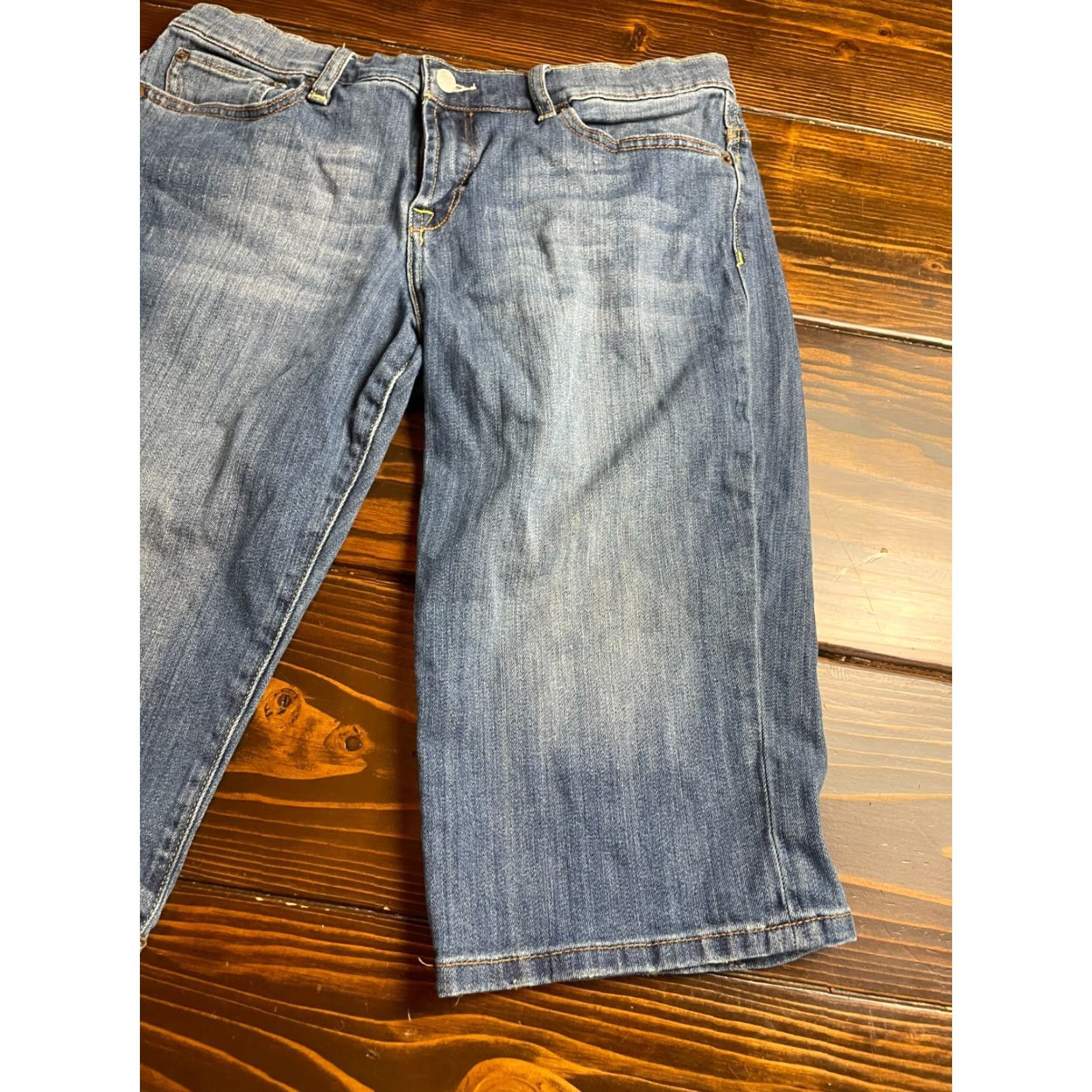 Lucky Brand VINTAGE Lucky Brand Jeans Women's Size 31 Blue Denim Capri 2000's Size 24" / US 00 / IT 34 - 3 Thumbnail
