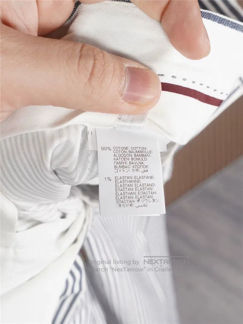 Brunello Cucinelli Brunello Cucinelli Navy and White Striped Casual Pants Size US 36 / EU 52 - 9 Thumbnail