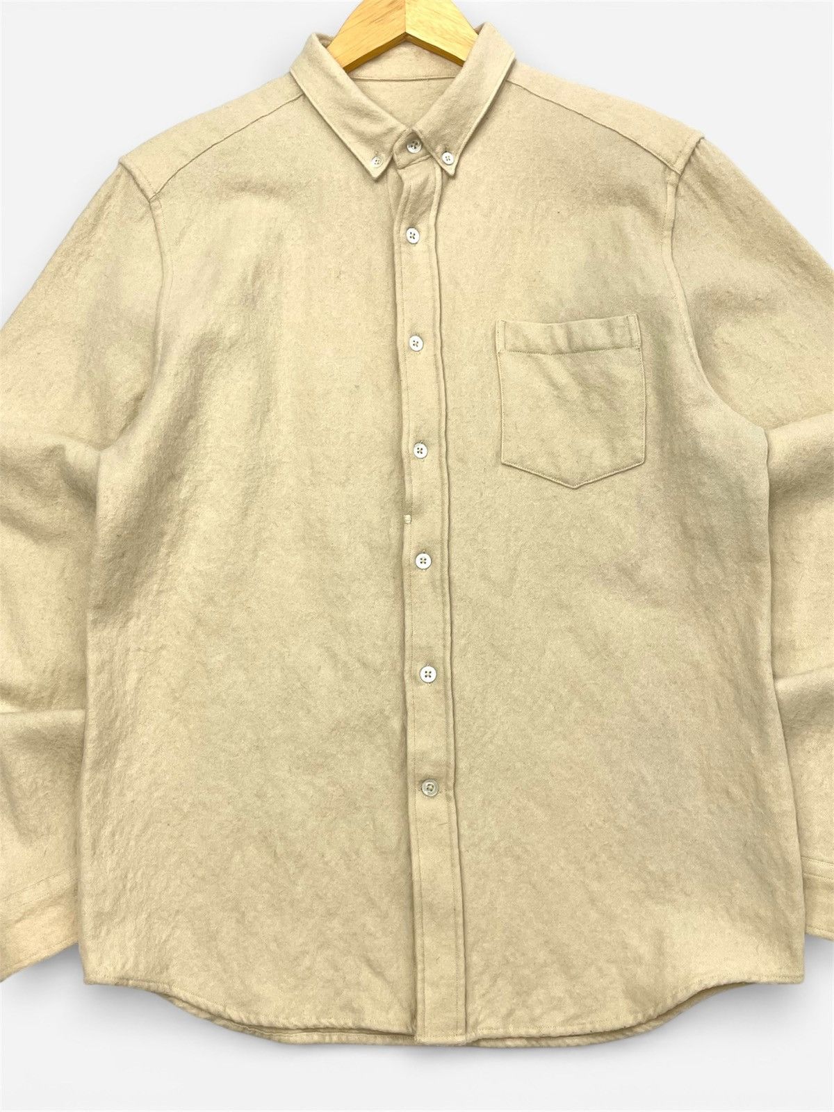 AMI Ami Paris Cotton & Virgin Wool Shirt – Size 42 Size US M / EU 48-50 / 2 - 6 Thumbnail