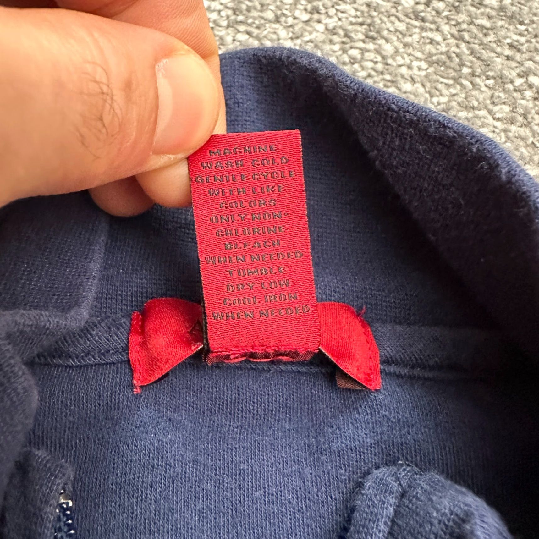 Alfani Alfani Slim Fit Full Zip Sweatshirt Men Large Navy Blue Mock Neck Casual Outdoor Size US L / EU 52-54 / 3 - 5 Thumbnail