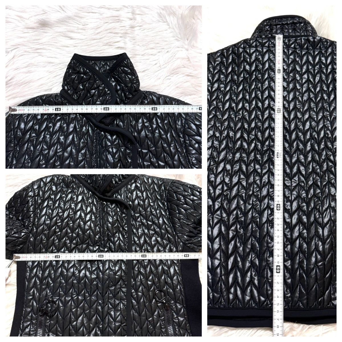 Prada Prada Sport ribbed gathered nylon jacket, black, size 40, Size S / US 4 / IT 40 - 5 Thumbnail