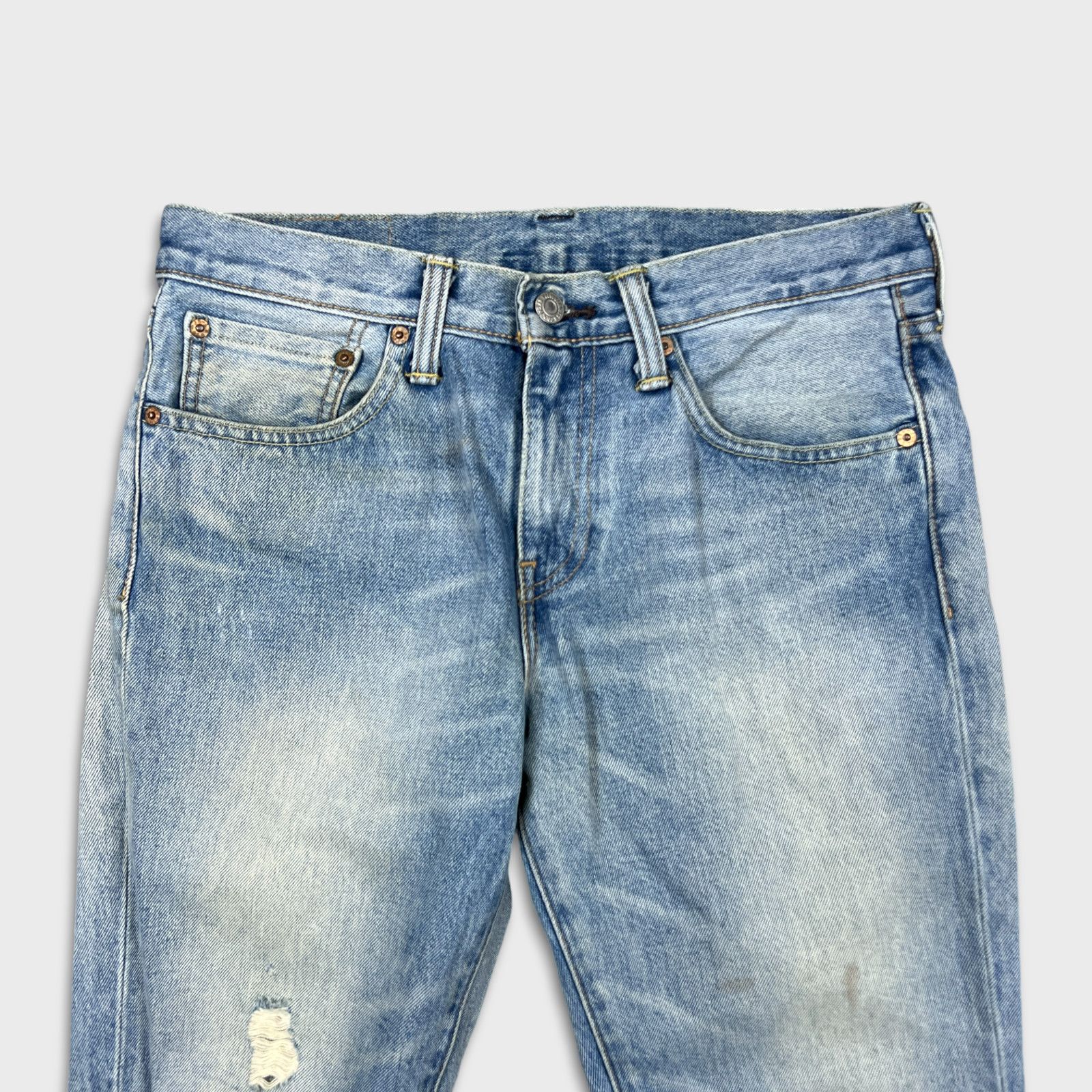 Levi's × Vintage Levi's 511 Jeans 31x30 Slim Fit Fade Distressed Denim Pants Size US 31 - 2 Thumbnail