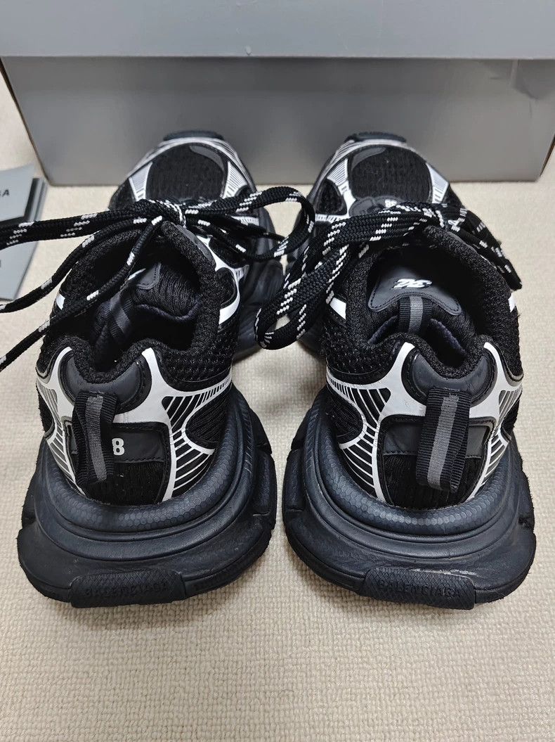 Balenciaga Balenciaga Low-top lace-up shoes made of old black shoes 25 Size US 5.5 / EU 38 - 2 Thumbnail