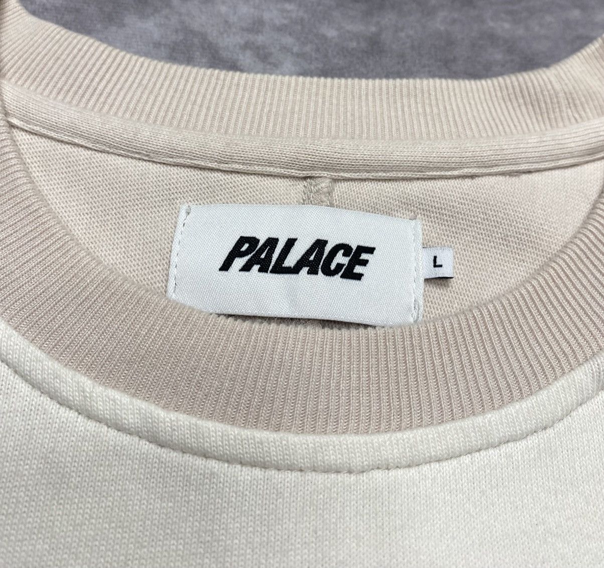 Palace Palace Inserto Crew White (SS19) Size US L / EU 52-54 / 3 - 3 Thumbnail
