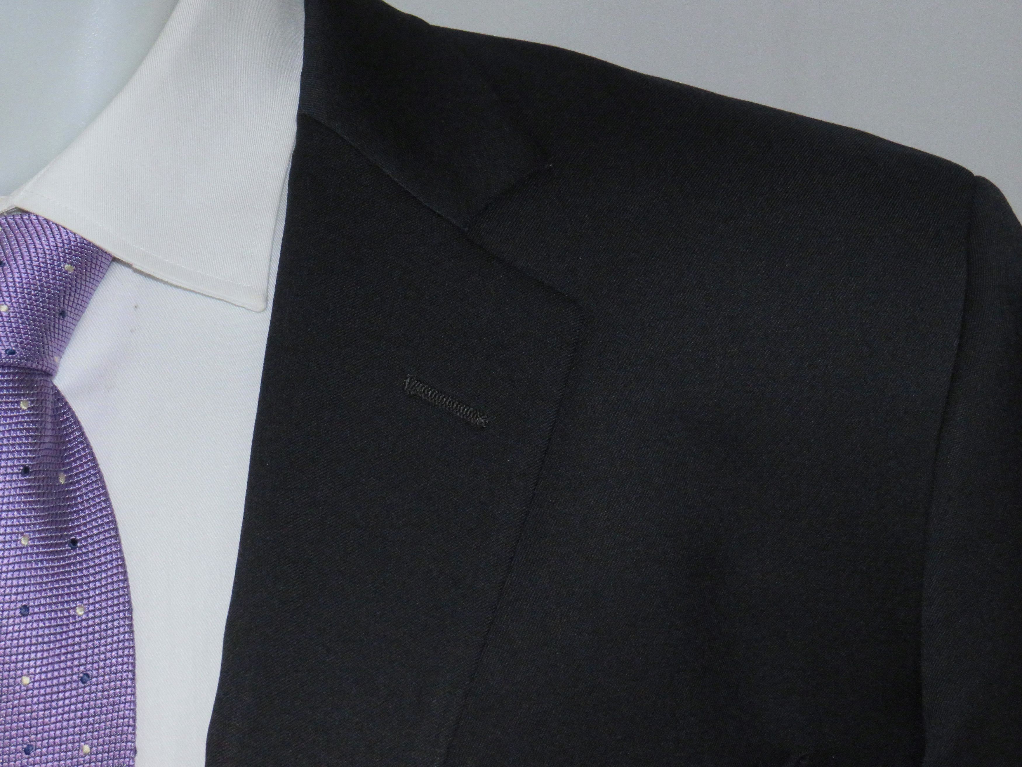 Brooks Brothers 1818 Madison x Southwick Solid Navy Two Button Suit 46XL Size 46L - 7 Thumbnail