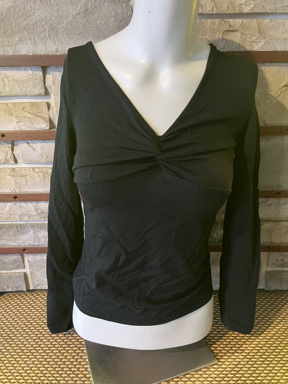 Madewell Madewell Black V Neck Shirt Size Small Size S / US 4 / IT 40 - 1 Thumbnail