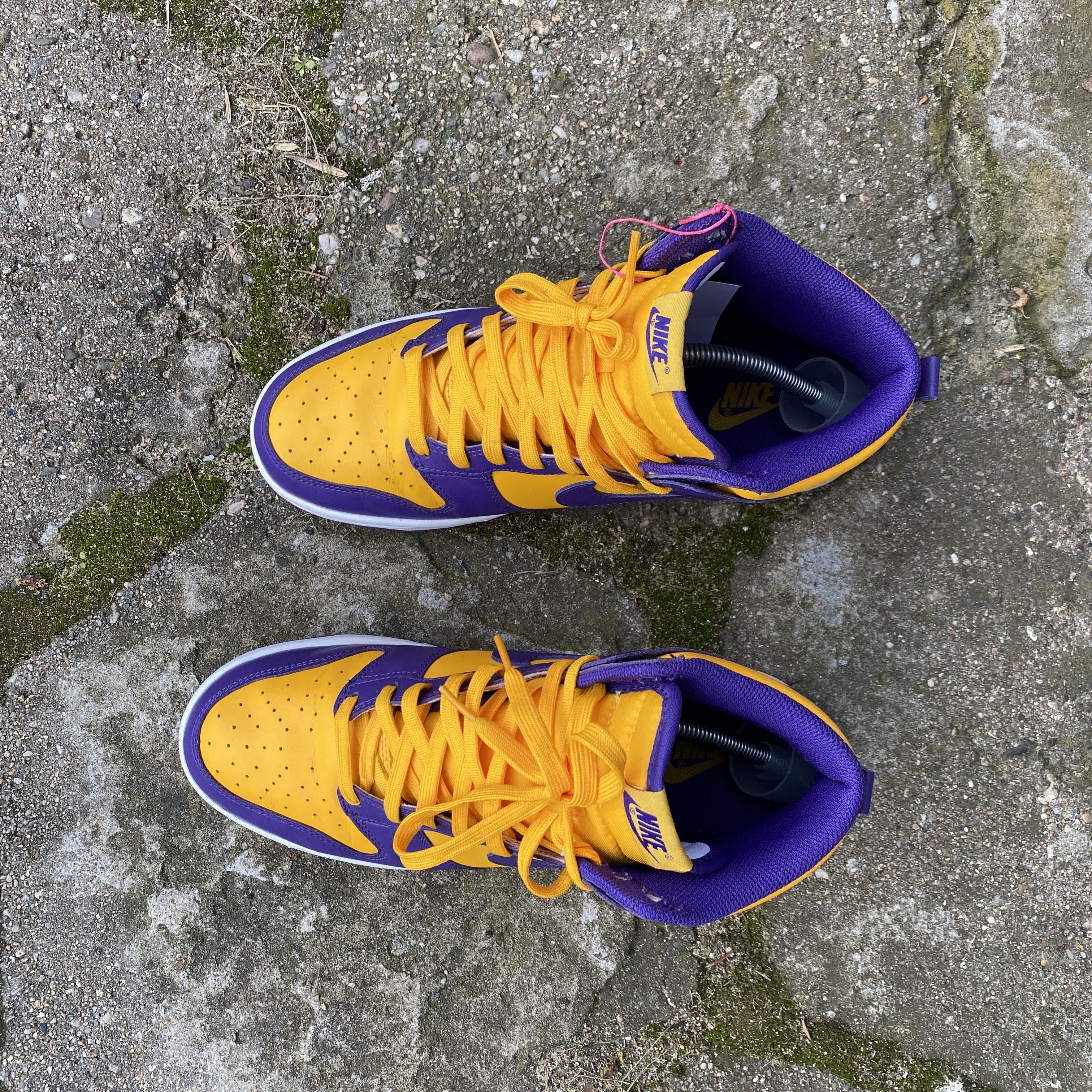 NBA × Nike Nike Dunk High LA Lakers yellow purple - us 10 Size US 10 / EU 43 - 4 Thumbnail