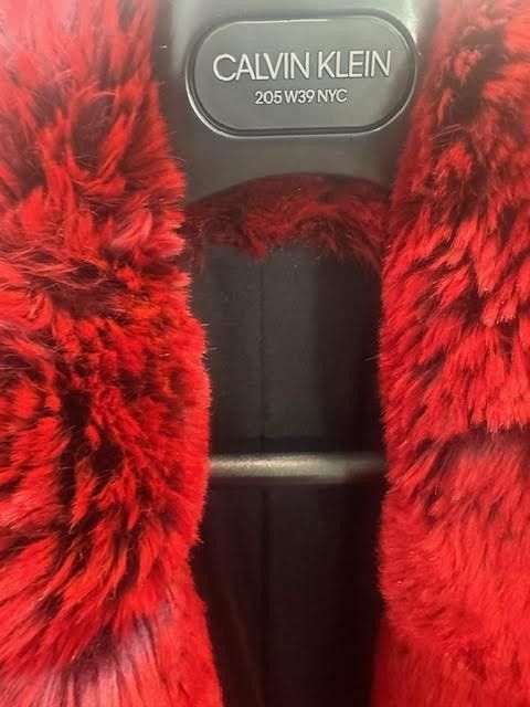 Calvin Klein 205W39NYC Calvin Klein 205W39NYC Faux Fur Red coat Size M / US 6-8 / IT 42-44 - 14 Thumbnail