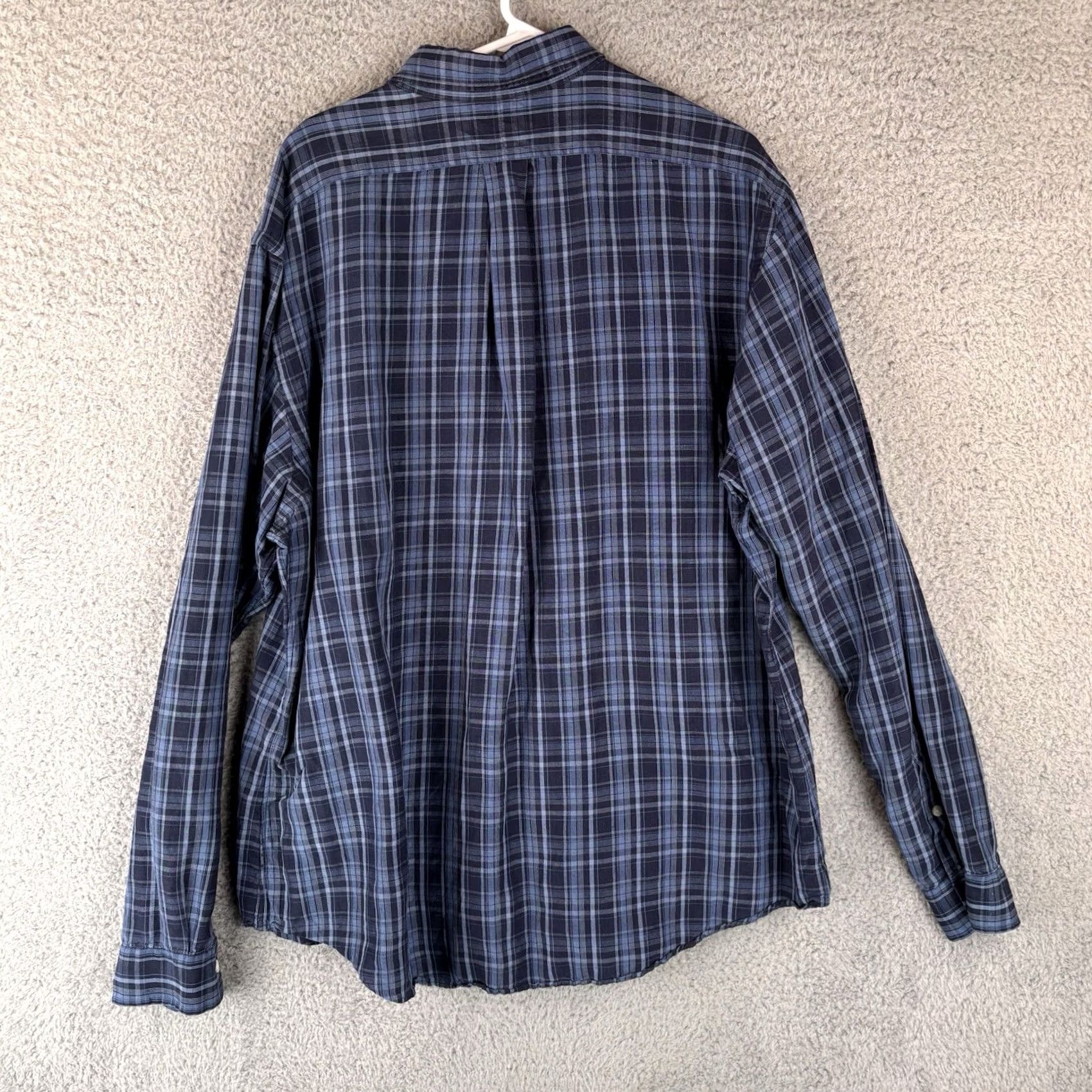 Polo Ralph Lauren VINTAGE Polo Ralph Lauren Shirt Men 2XL Blue Plaid Silk Linen Button Down Pony Shirt Size US XXL / EU 58 / 5 - 5 Thumbnail