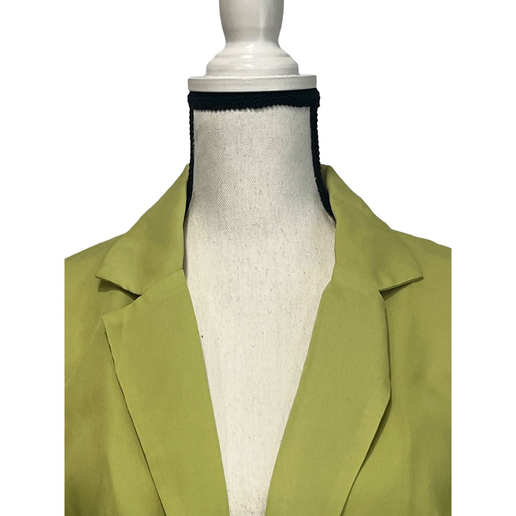 Other Lumiere Women’s Notched Collar Chiffon Top, Avocado, Sz. S Size S / US 4 / IT 40 - 4 Thumbnail