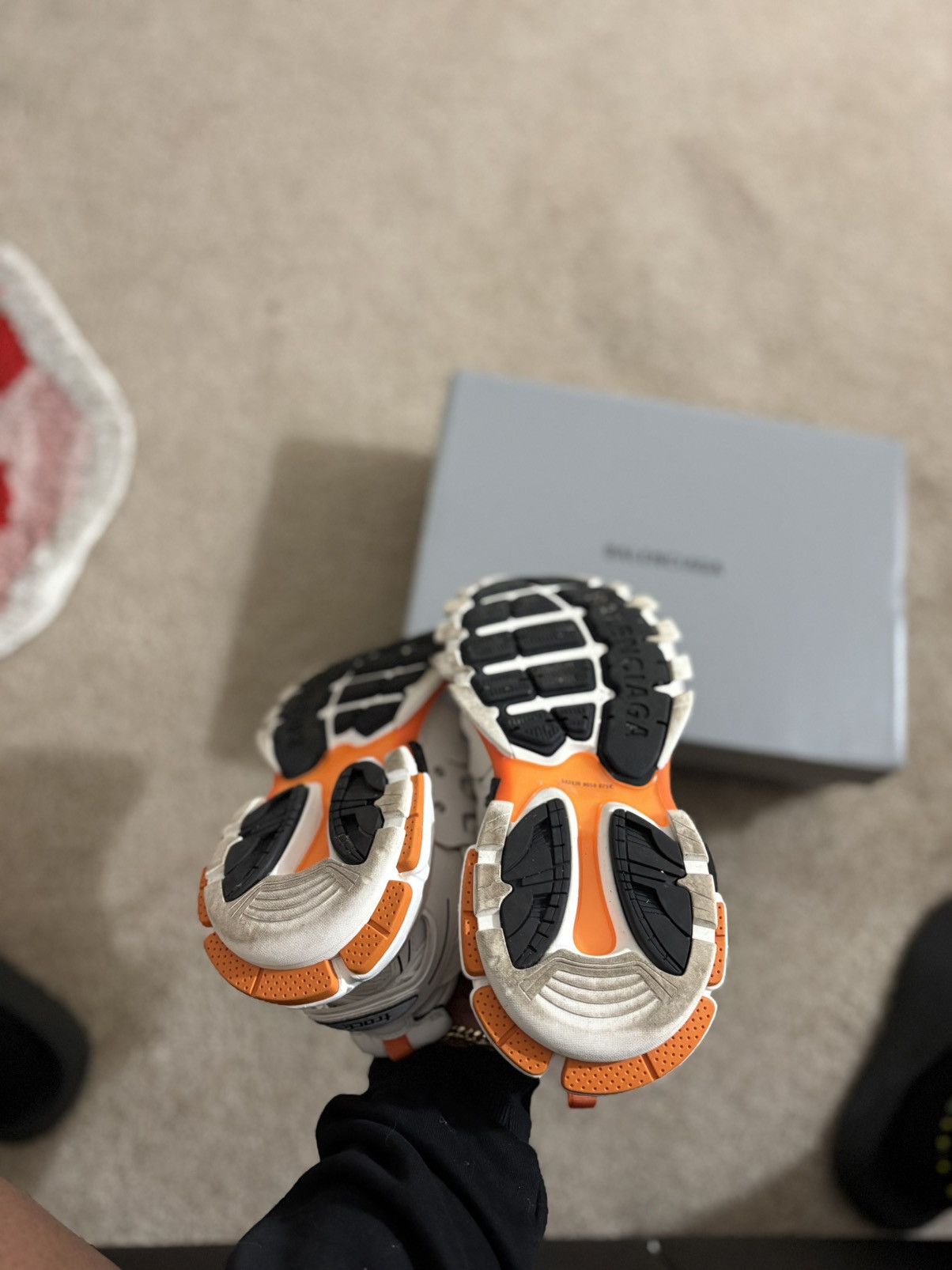 Balenciaga White and orange balenciagas Size US 7 / IT 37 - 5 Thumbnail