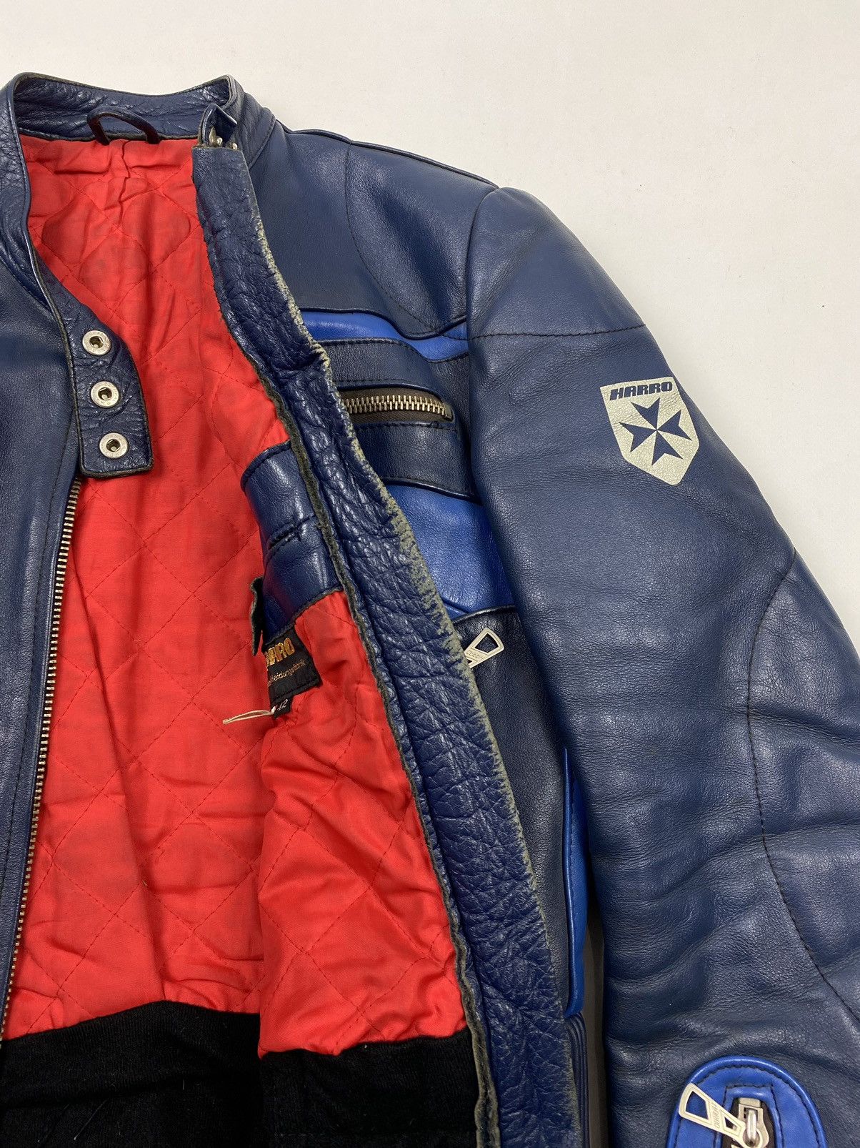 Vintage 1970’s Vintage Harro Two Tone Cafe Racer Leather Jacket Size M / US 6-8 / IT 42-44 - 10 Thumbnail