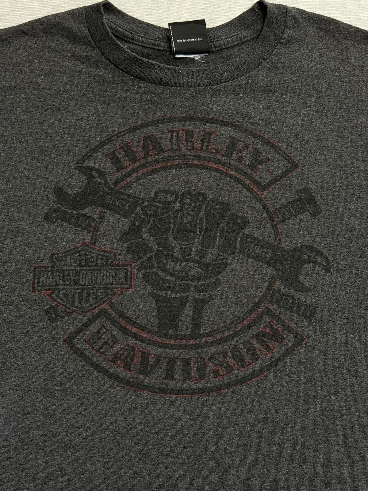 Harley Davidson Harley Davidson T-shirt Skeleton Wrench Fist Gettysburg - L Size US L / EU 52-54 / 3 - 4 Thumbnail