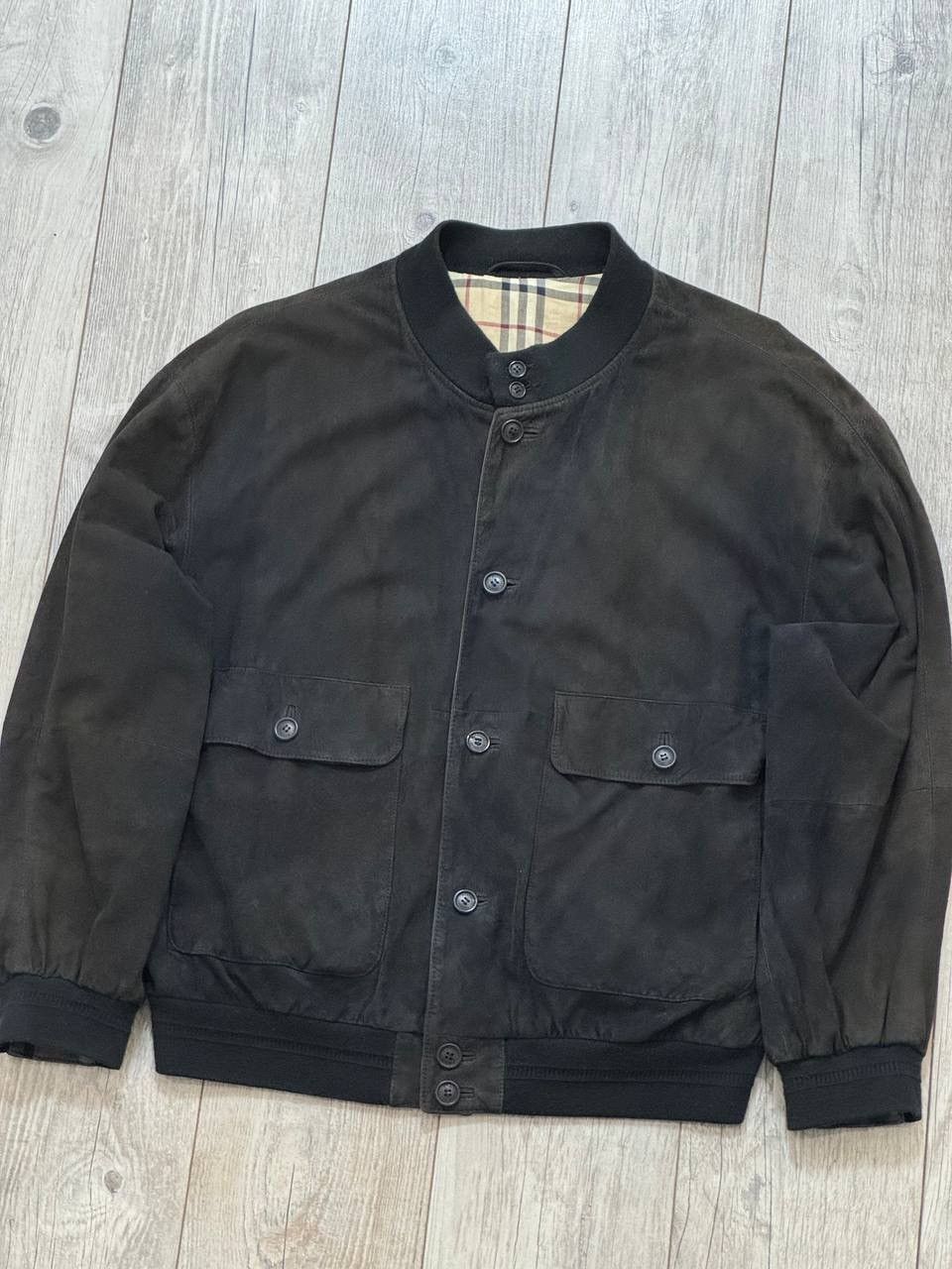 Burberry Vintage Burberry Nova Check Suede Leather Jacket Size US XL / EU 56 / 4 - 2 Thumbnail